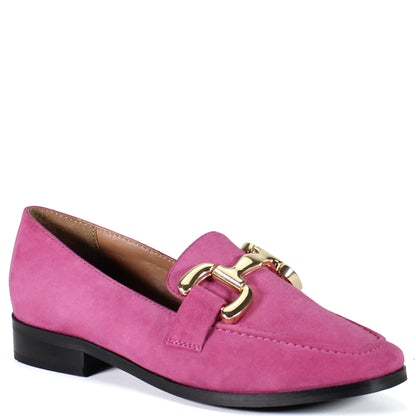 Fuchsia Pink Suede