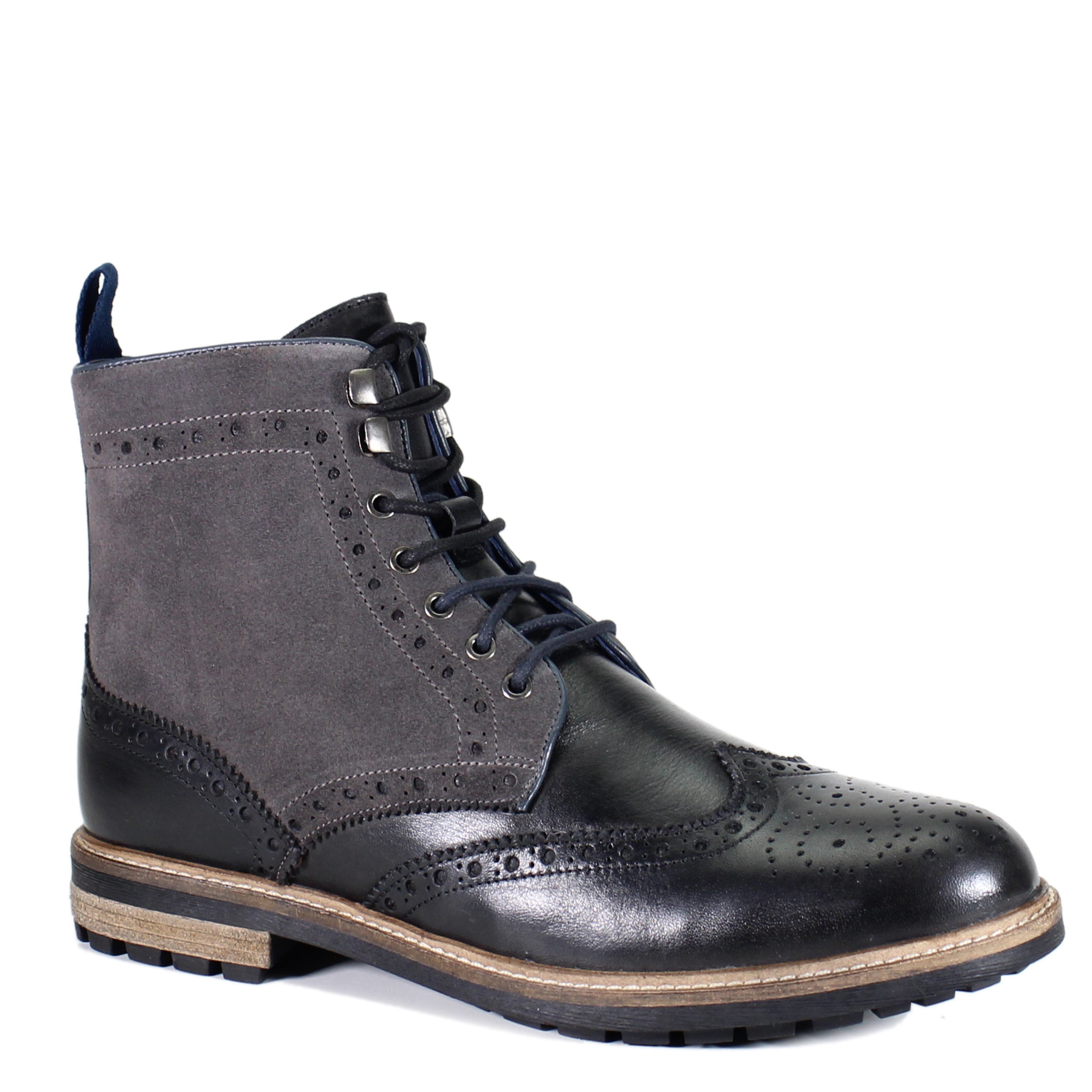 Base london hurst wingtip leather boot hotsell